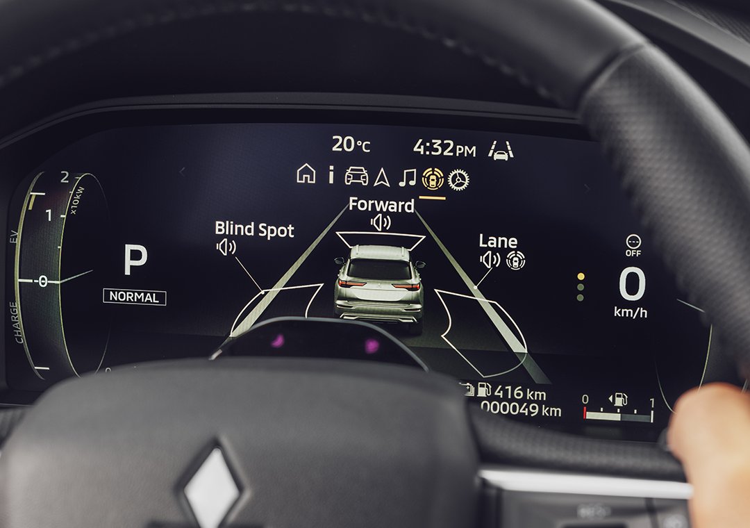 Nové Mitsubishi OUTLANDER PHEV 4X4 - asistenčné systémy