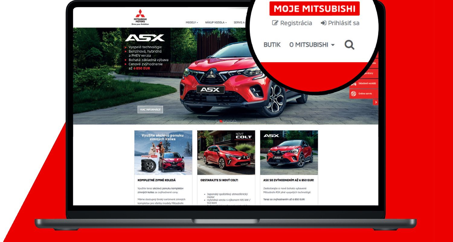 Aplikácia Moje Mitsubishi